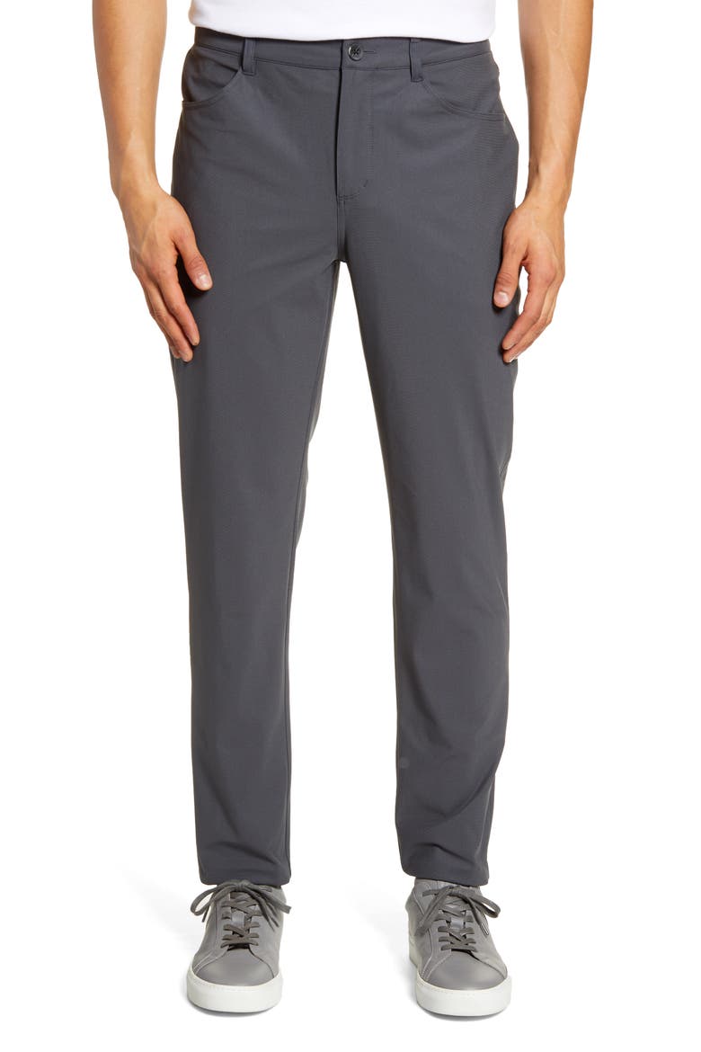 Meta Athletic Slim Pants, Main, color, CHARCOAL