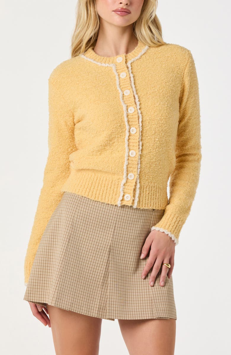 ASTR the Label Pleat Plaid Miniskirt, Alternate, color, Tan Plaid