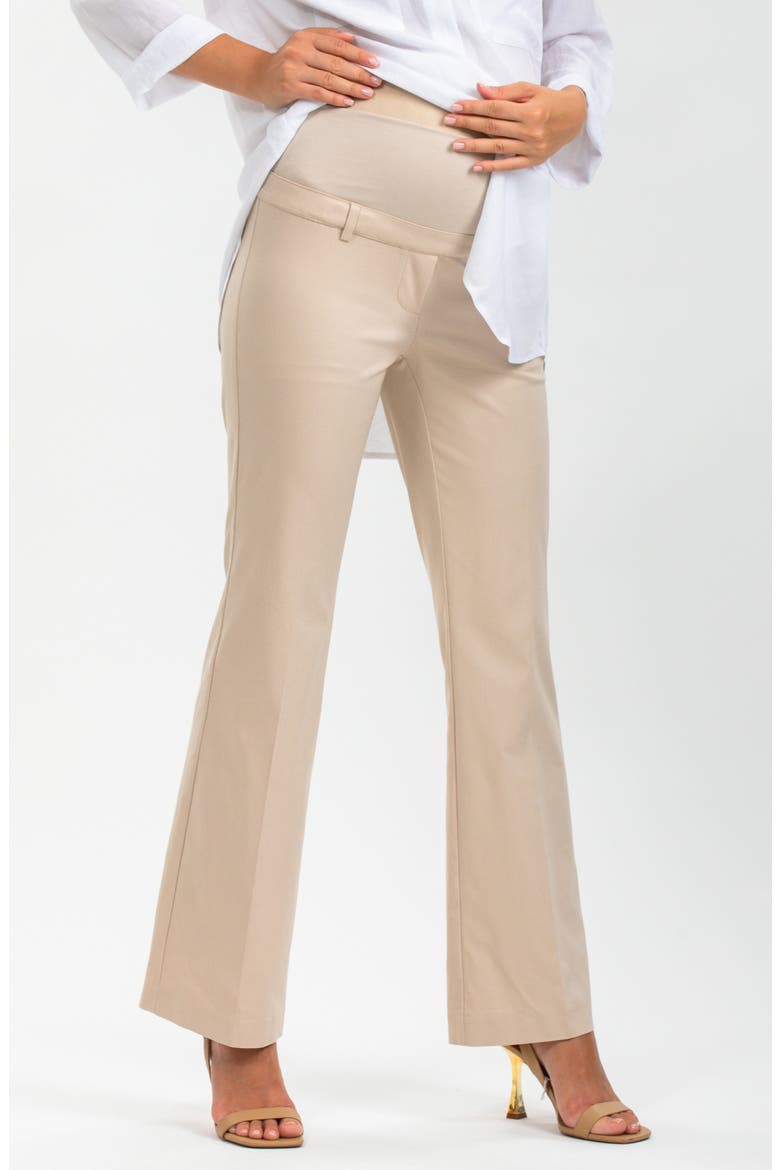 Kevin Flare Maternity Pants, Alternate, color, DESERT