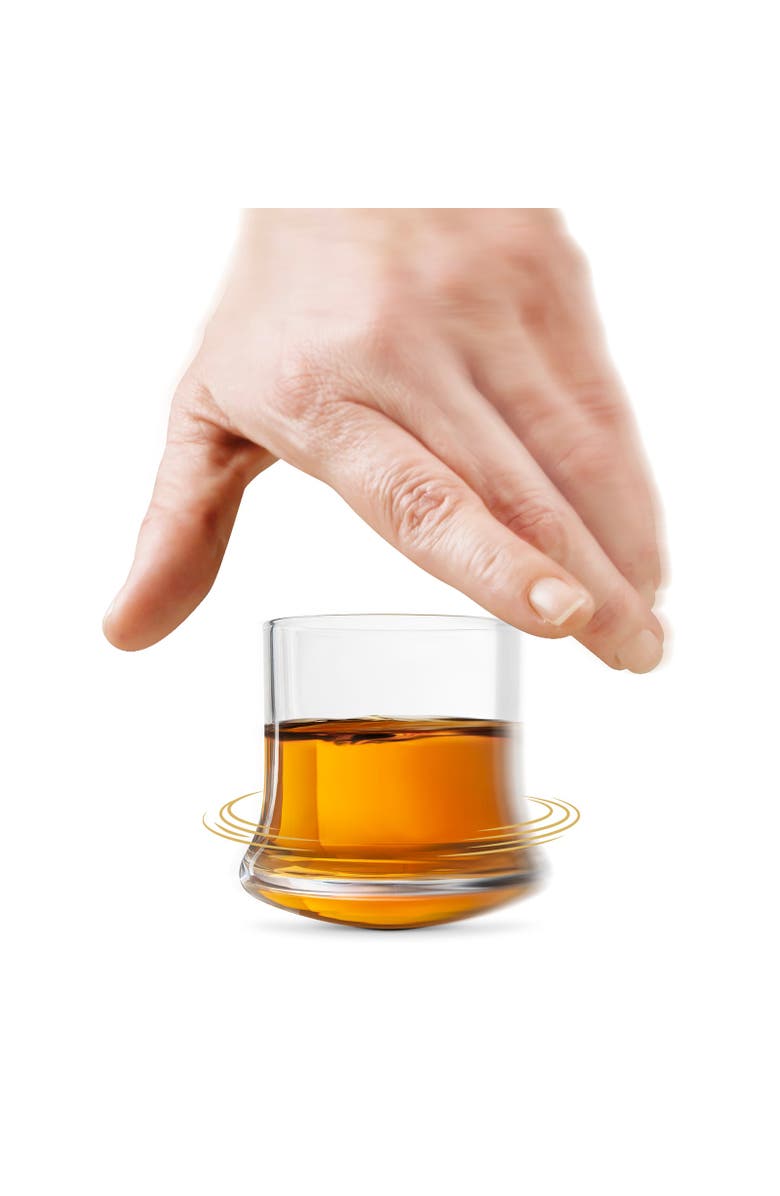 FINAL TOUCH Revolve - Revolving Shot Glass - Set of 4, Alternate, color, Clear