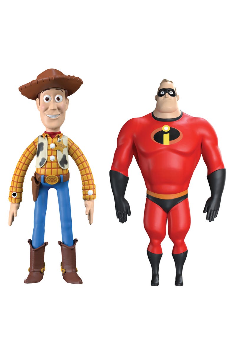 FleXfigs Pixar 4 Character Pack Articulated Action Figures, Alternate, color, Multicolored