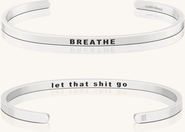 Mantra Breathe, let that shit go Bracelet