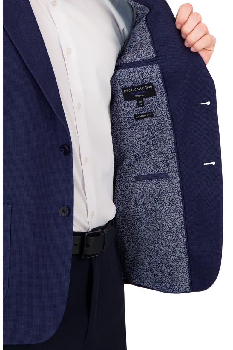 Linen Blend Stretch Sport Coat, Alternate, color, NAVY
