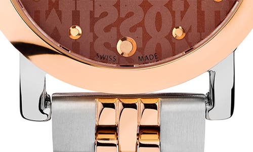 Missoni Mini Monogram Two-tone Bracelet Watch, 28mm In Two Tone