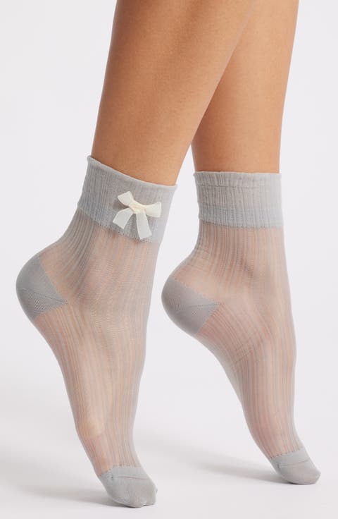 Mary Sheer Mesh Ankle Socks