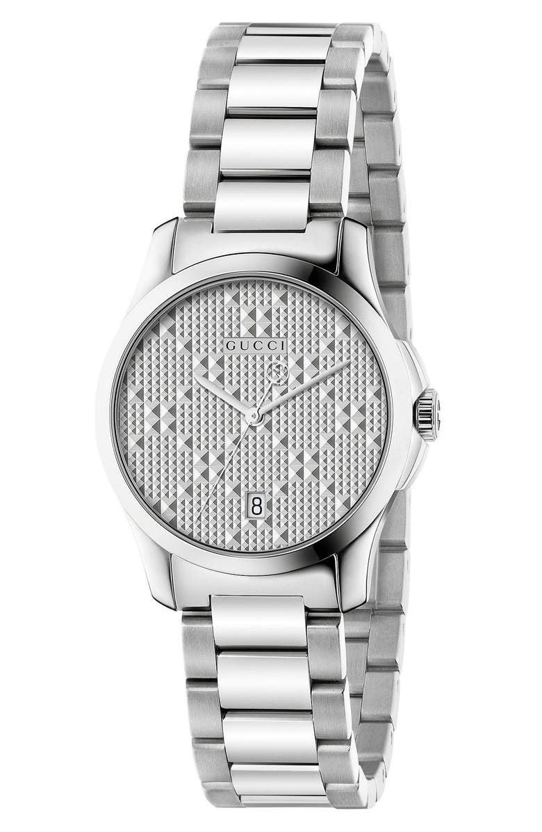 Gucci G-Timeless Bracelet Watch, 27mm, Main, color, 
