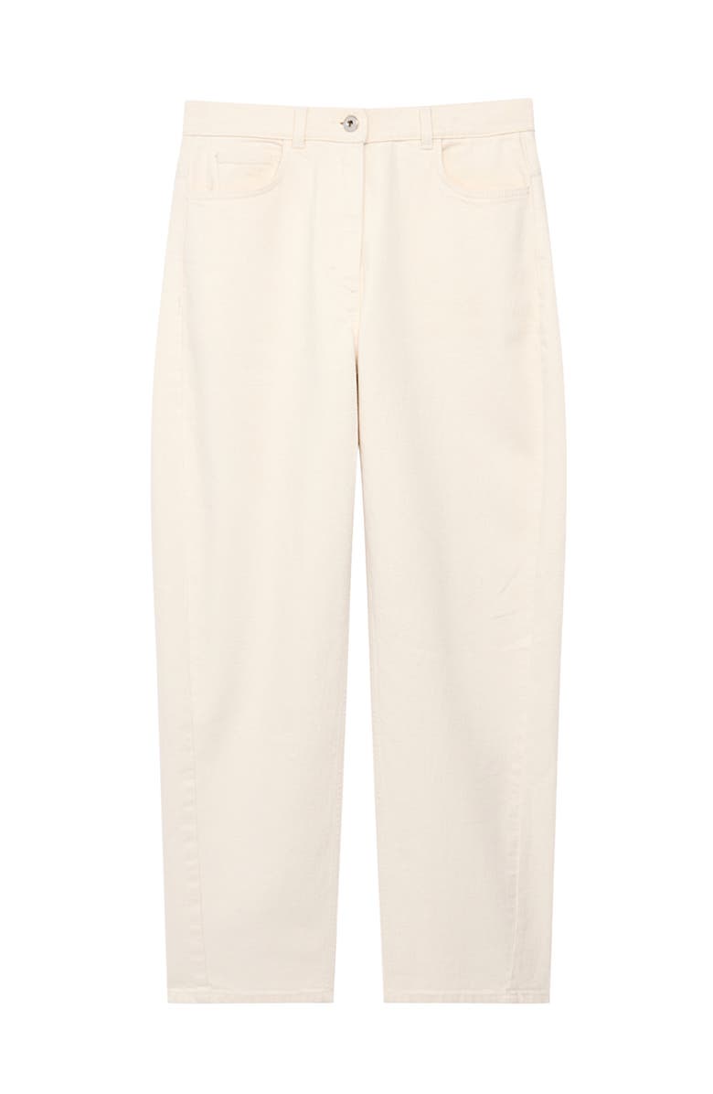 Another Tomorrow Denim Curved Pant, Alternate, color, Ecru