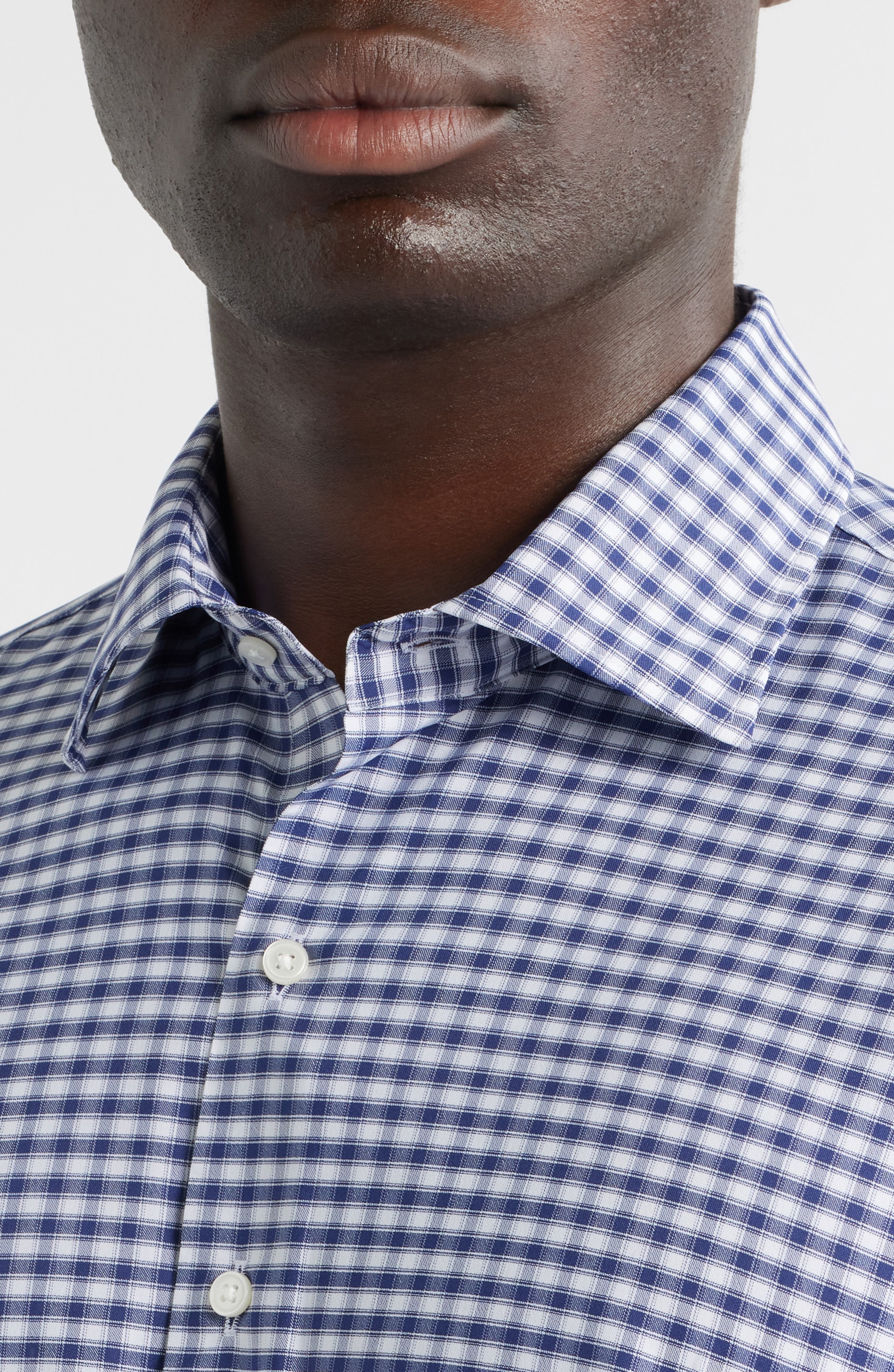 Fairbanks Ombre Check Performance Twill Button-Up Shirt - image 4