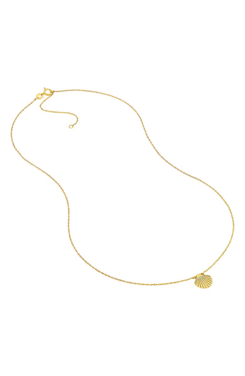 HAWLEY ST Mini Sculpted Shell Pendant Necklace, Alternate, color,