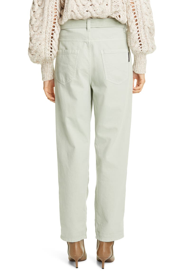 Belted Corduroy Pants, Alternate, color, PEPPERMINT