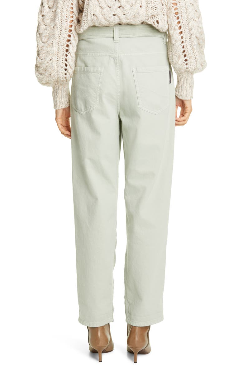 Brunello Cucinelli Belted Corduroy Pants, Alternate, color,