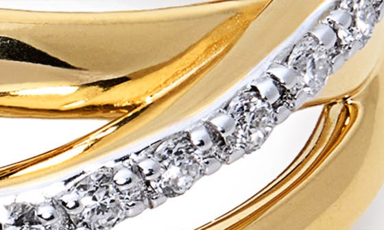 Женские аксессуары Monica Vinader Nura Lab Grown Diamond Crossover Ring — фото 3