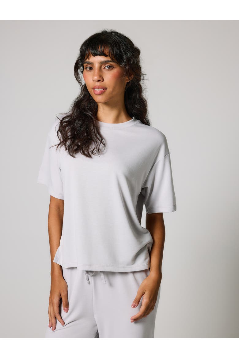 Soft Touch Wide Leg Tall Lounge Set, Alternate, color, Light Grey