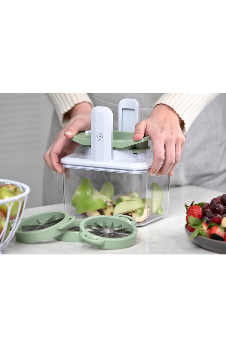 Henning Lee 4-in-1 Fresh Prep Fruit and Veggie Slicer, Alternate, color, Green