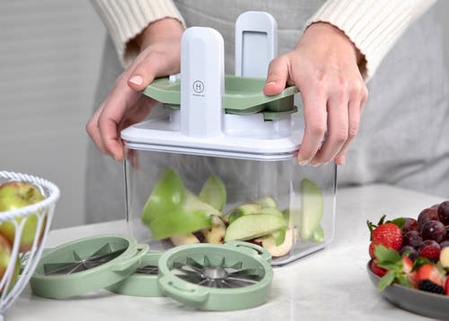 Henning Lee 4-in-1 Fresh Prep Fruit And Veggie Slicer In Green