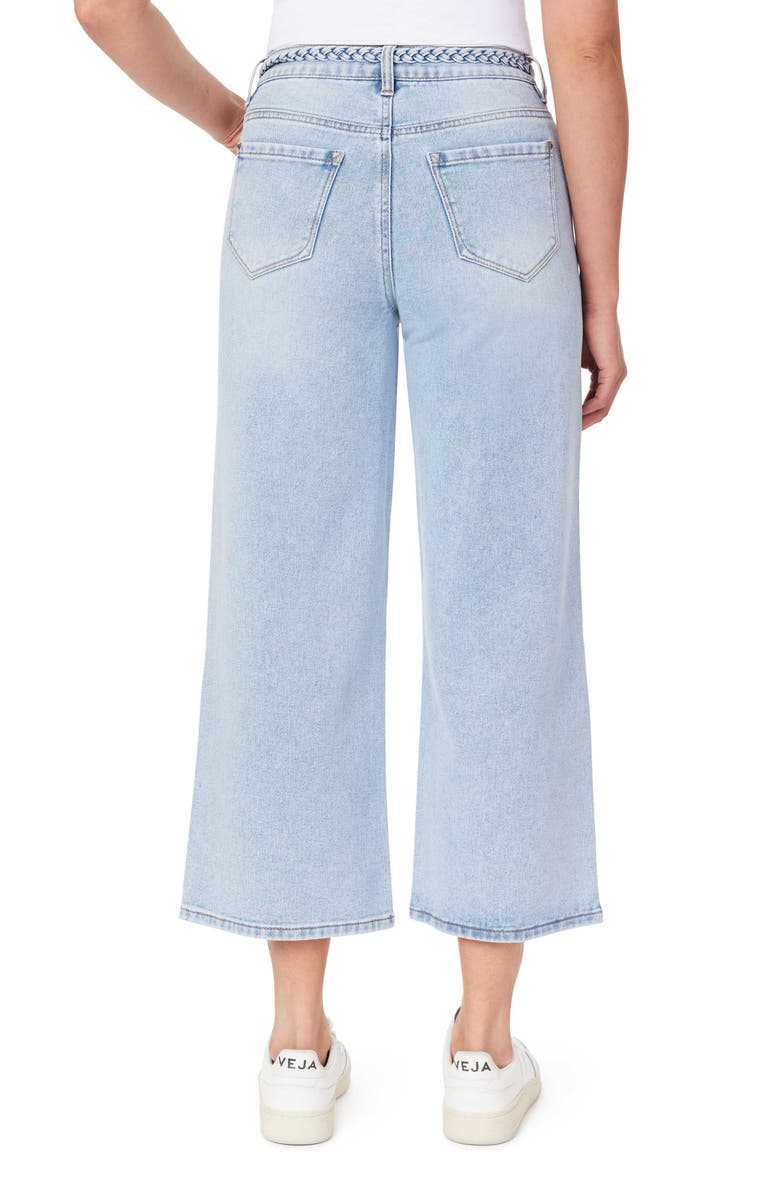 Kensie Drapey Carla High Waist Braided Belted Jeans, Alternate, color, 