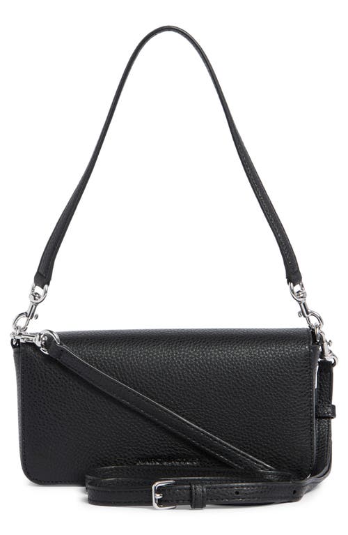 Marc Jacobs The Mini Leather Crossbody Bag In Black
