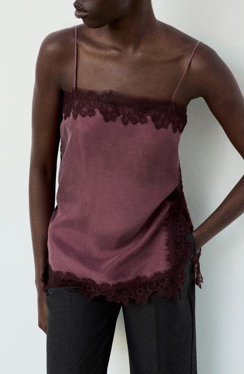 Lace Satin Camisole