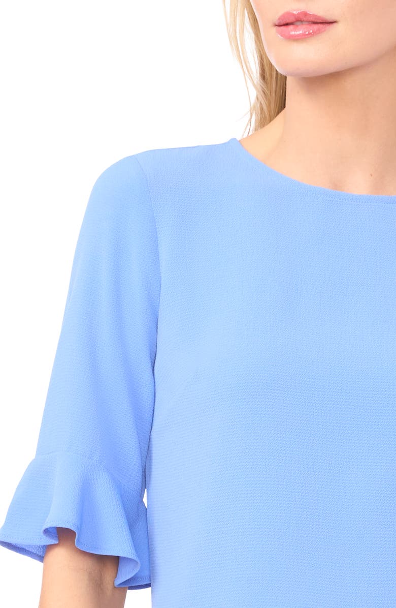 CeCe Ruffle Cuff Blouse, Alternate, color, Bellflower Blue