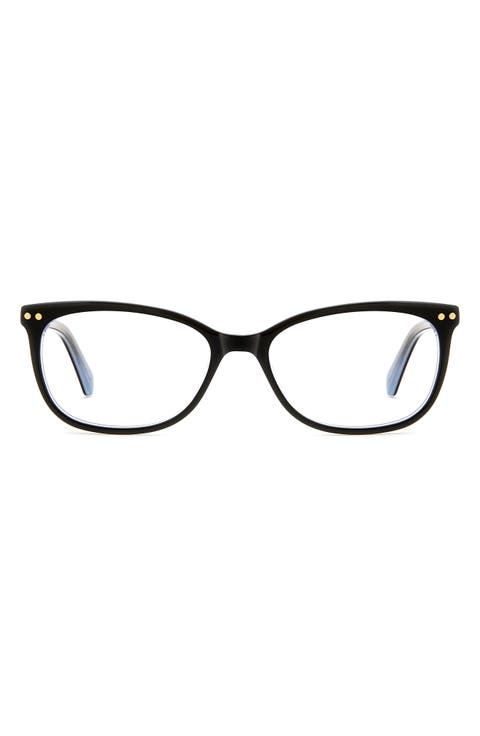 adria 52mm rectangular optical glasses