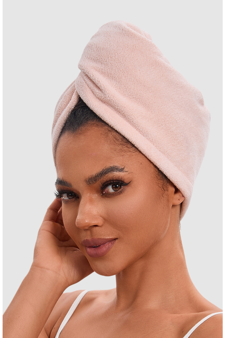 Adjustable Ultra-Absorbent Hair Towel Wrap, Alternate, color, PINK