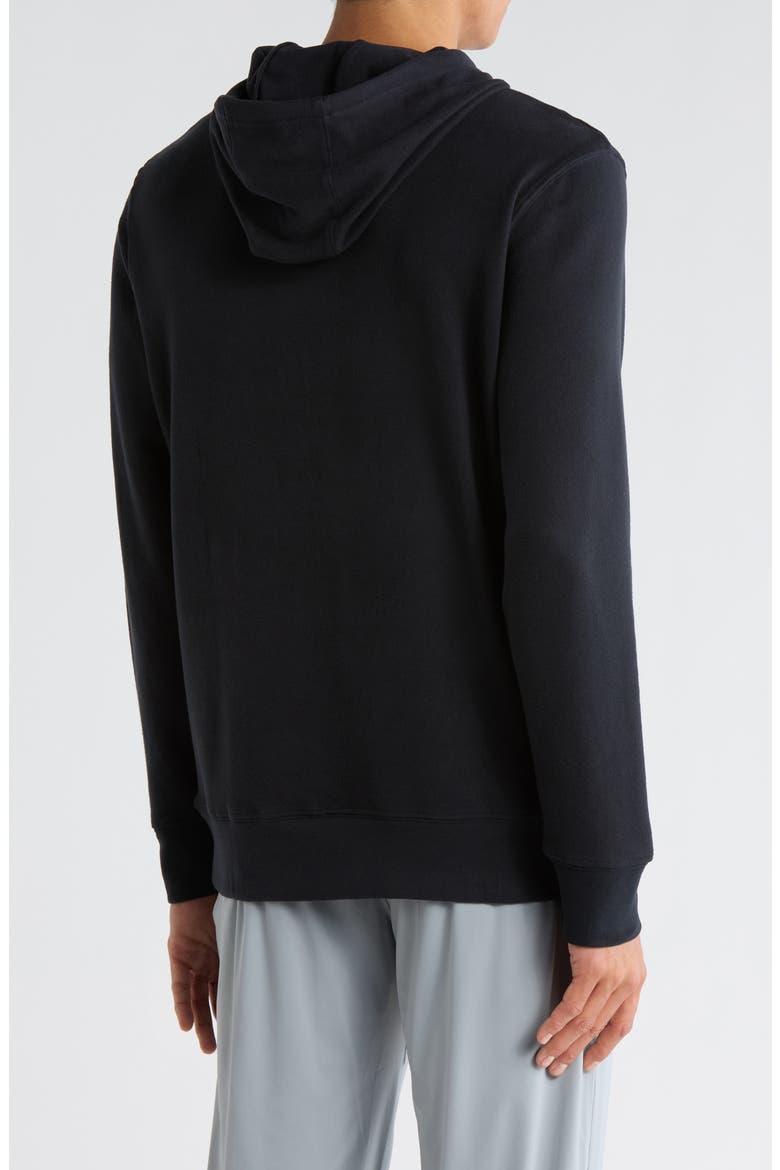 Fleece Pullover Hoodie, Alternate, color, BLACK