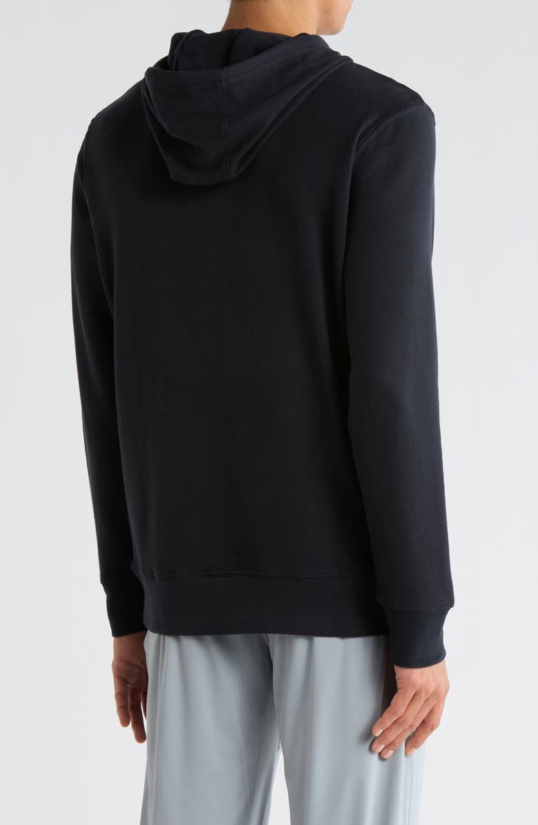 90 DEGREE BY REFLEX Fleece Pullover Hoodie, Alternate, color, Black