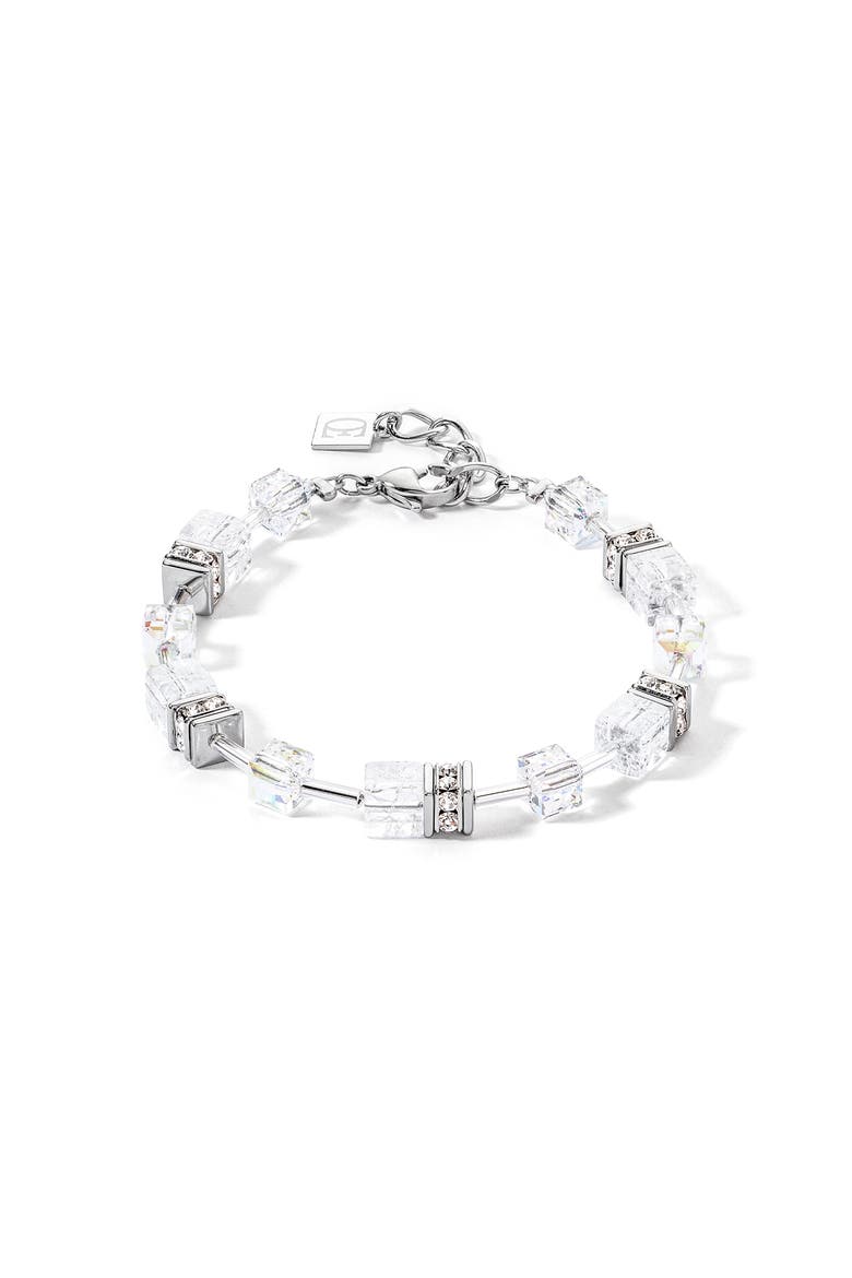 Geocube Iconic Nature Bracelet, Main, color, Silver White