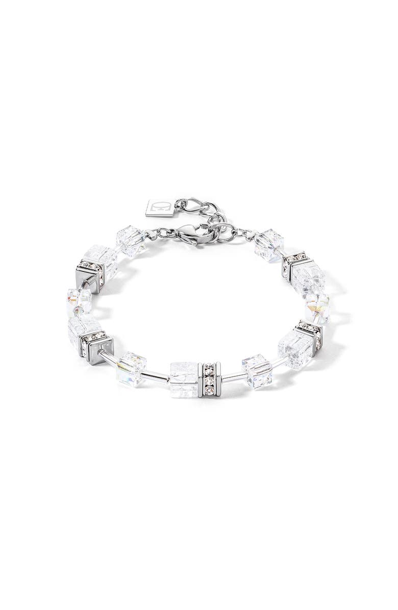 COEUR DE LION Geocube Iconic Nature Bracelet, Main, color, Silver White