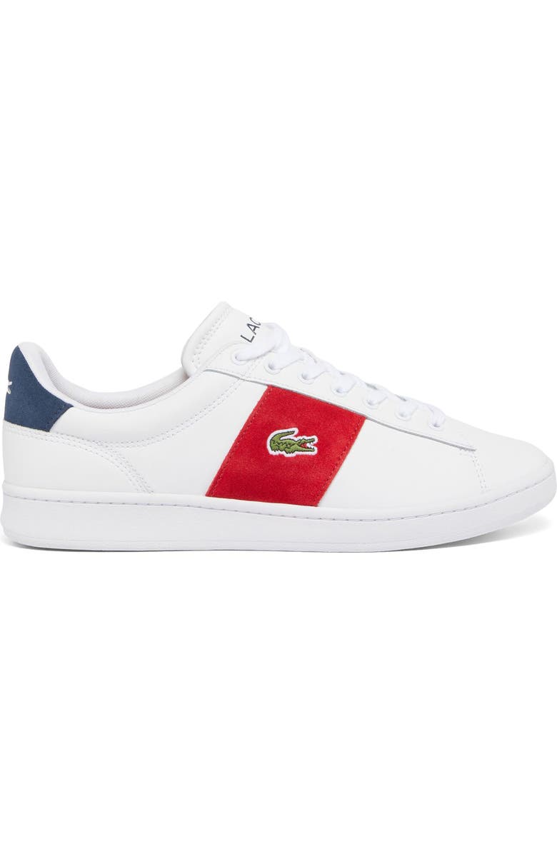 Lacoste Carnaby Sneaker, Main, color, White/ Red