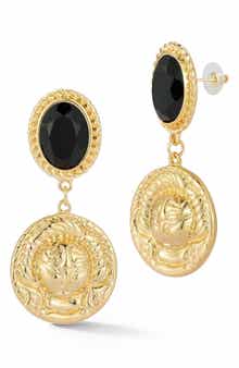 SPHERA MILANO Coin Drop Earrings