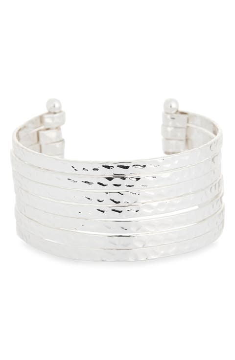 Multi Row Cuff Bracelet