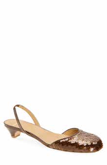 Paillette Slingback Pump
