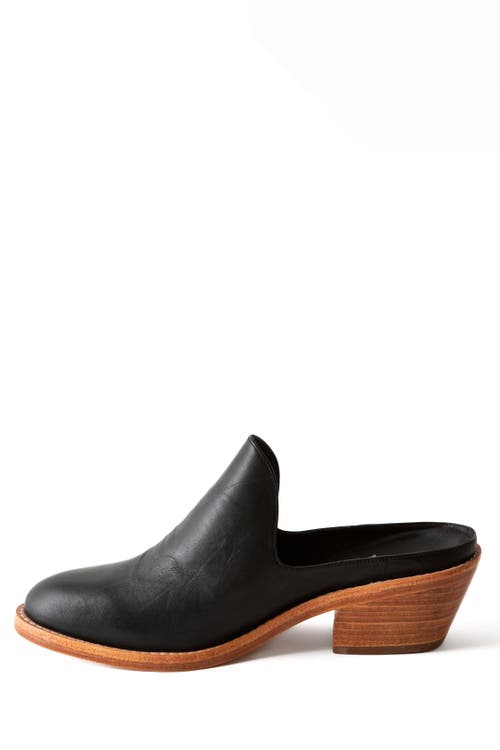 Fortress Michelle Heeled Mule In Black