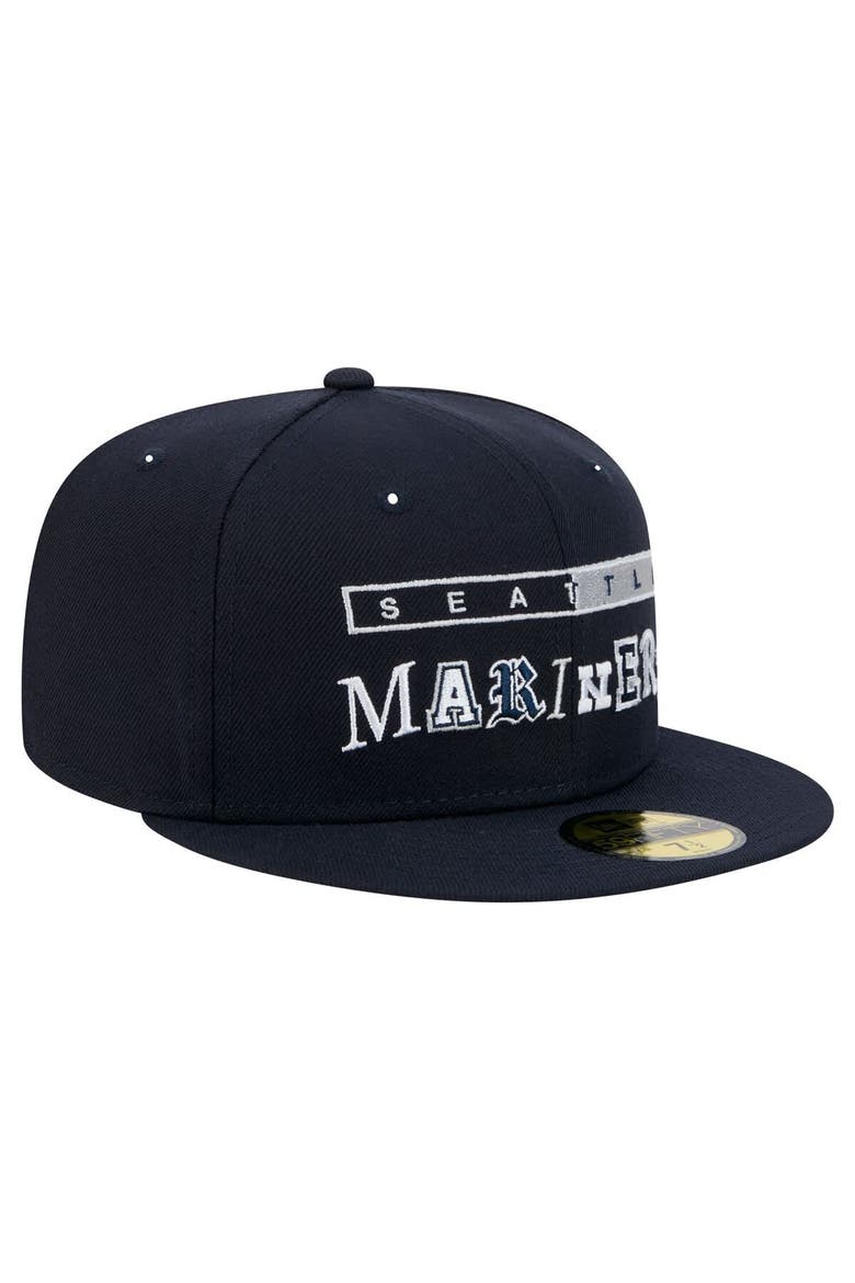 Men's New Era Navy Seattle Mariners Ransom 59FIFTY Fitted Hat, Alternate, color, Navy