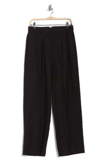 Rag & Bone Portia Linen Pants In Black