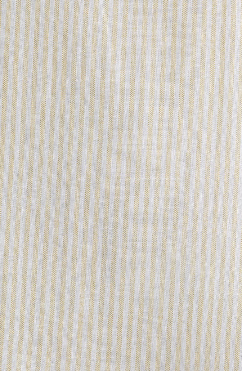 CeCe Stripe A-Line Linen Blend Minidress, Alternate, color, 