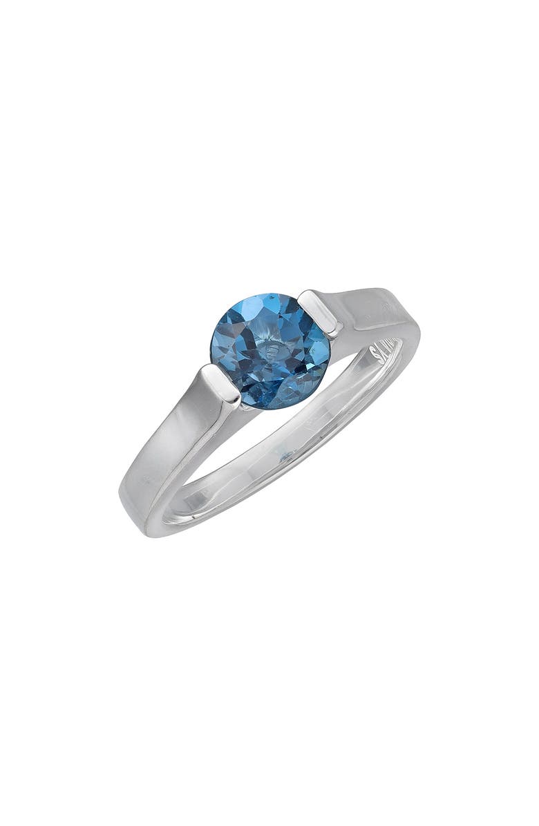 YS GEMS Sterling Silver London Blue Topaz Ring, Main, color,