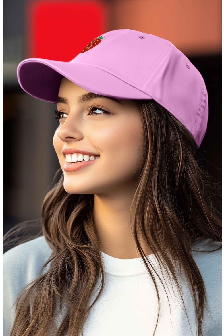 Strawberry Hat, Alternate, color, Light Pink