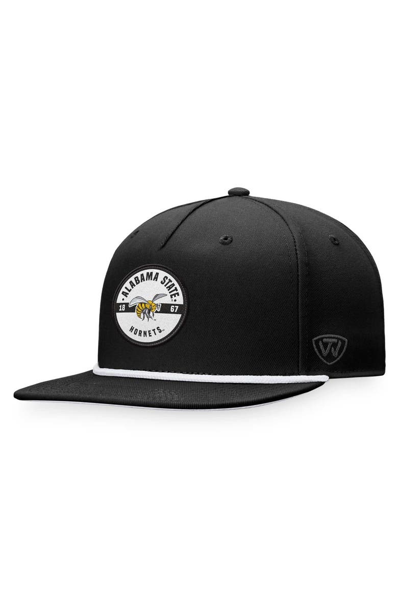 TOP OF THE WORLD Men's Top of the World Black Alabama State Hornets Bank Hat, Main, color, Black