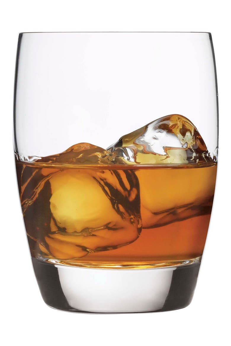 Michelangelo Masterpiece Set of 4 Double Old Fashioned Glasses, Main, color, CLEAR