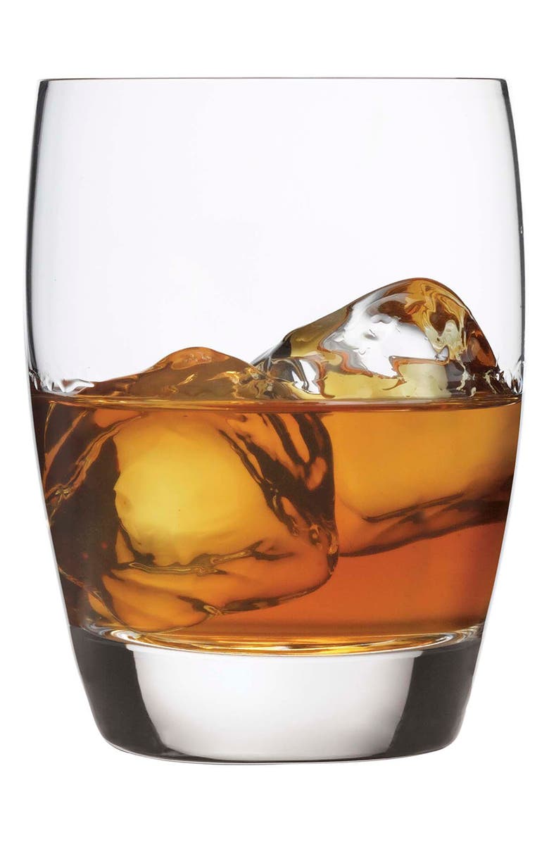 Luigi Bormioli Michelangelo Masterpiece Set of 4 Double Old Fashioned Glasses, Main, color, 