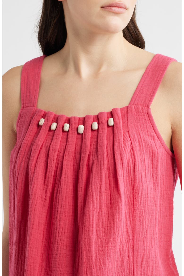 Beaded Sleeveless Top, Alternate, color, BRIGHT ROSE
