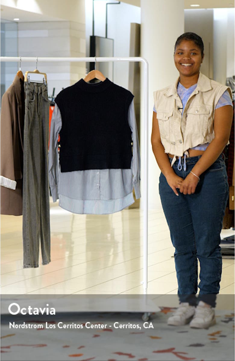 Mixed Media Layered Sweater, sales video thumbnail