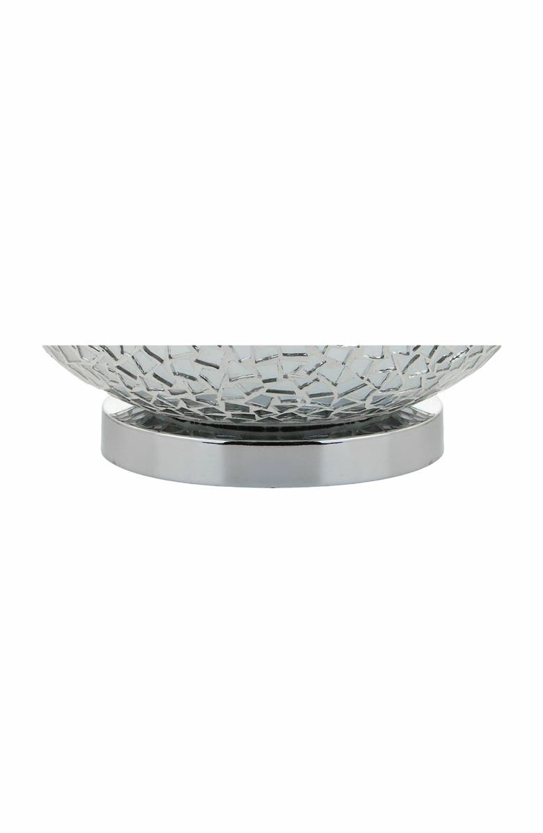 JONATHAN Y Emilia Mirrored Mosaic LED Table Lamp, Alternate, color, Silver/Gray
