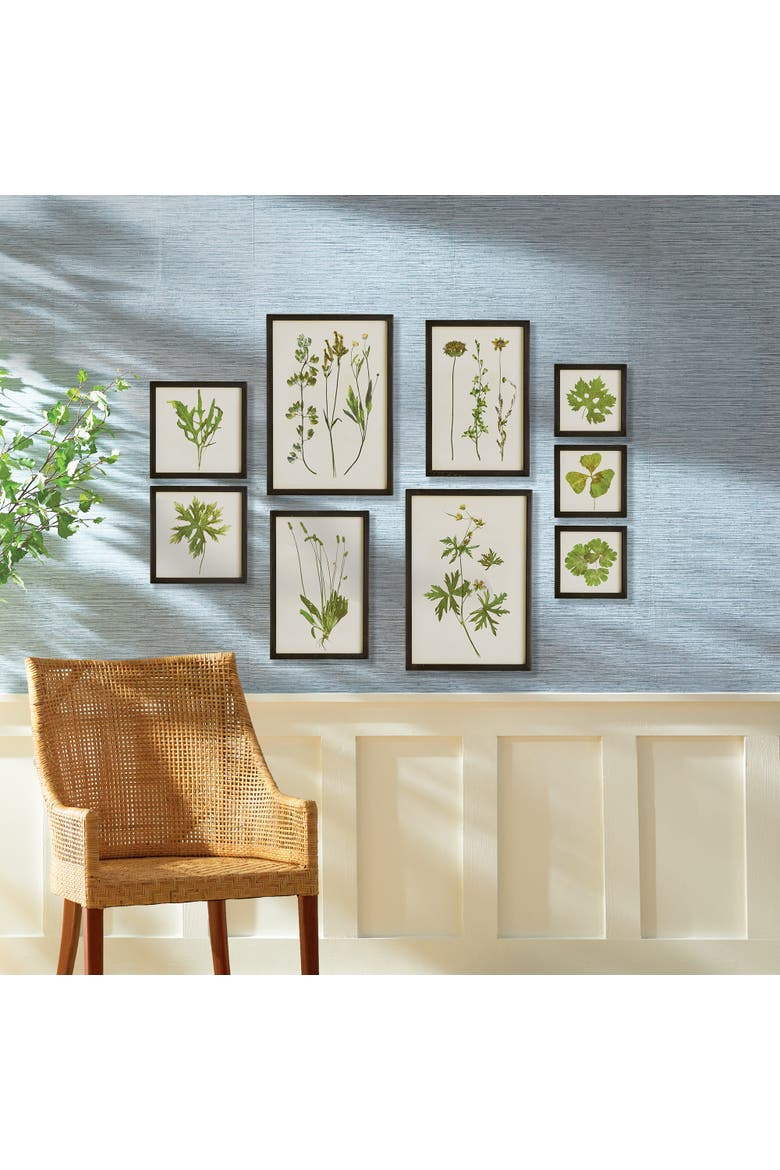 Foliage Prints, Set Of 9, Alternate, color, Green
