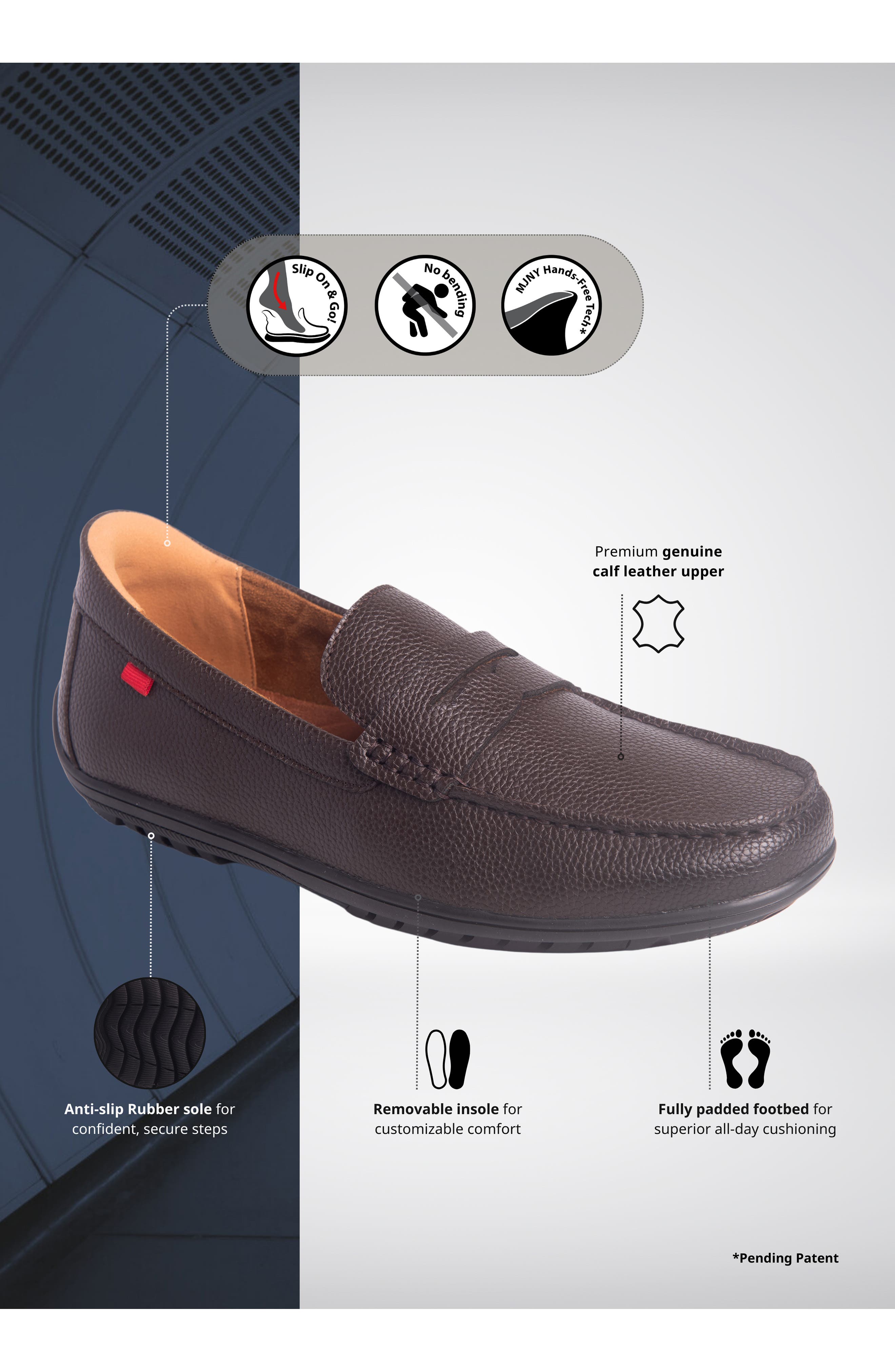 John Street Penny Loafer, Alternate, color, MOCHA GRAINY LEATHER