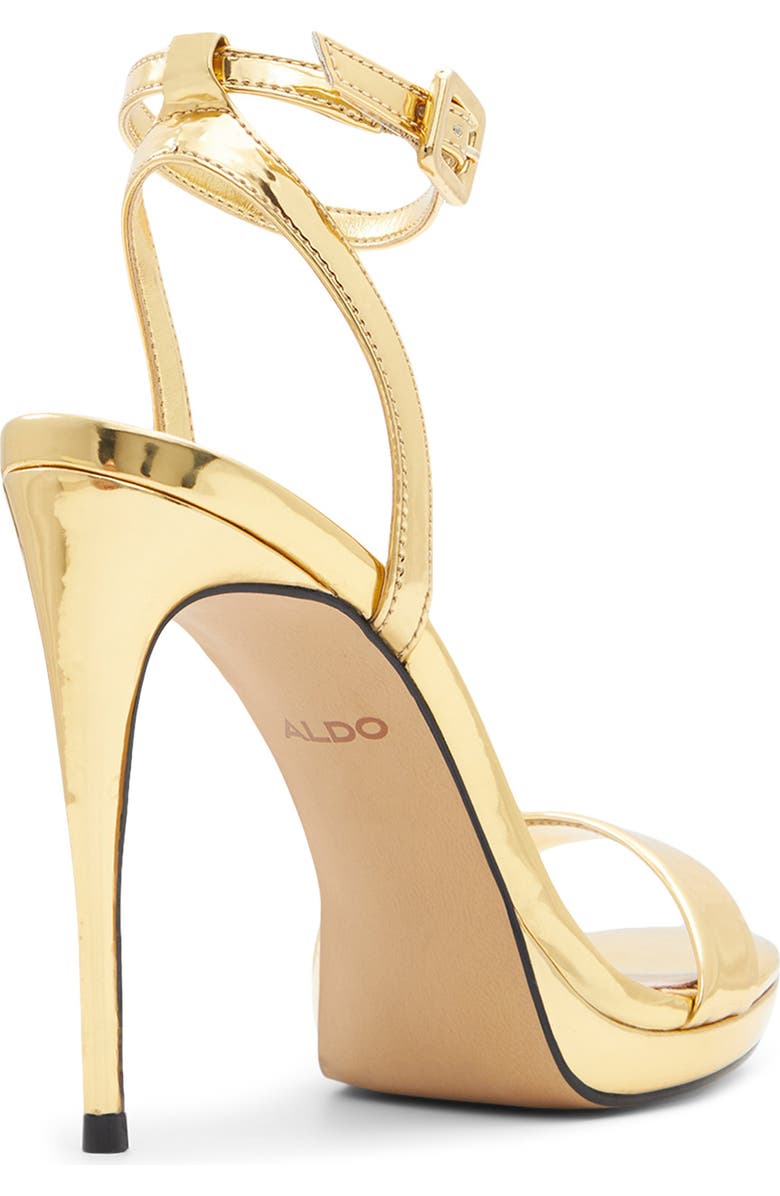 ALDO Kat Stiletto Sandal, Alternate, color, Gold
