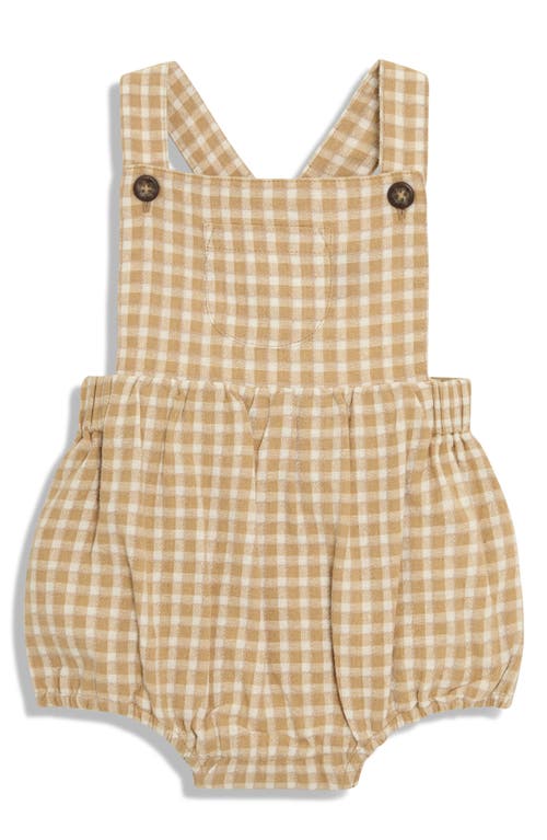 Jojo Maman Bébé Jojo Maman Bebe Stripe Cotton Shirt, Romper & Hat Set In Brown