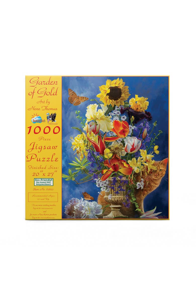 Sunsout Garden of Gold 1000 piece Jigsaw Puzzle for Adults, Alternate, color, Multicolor